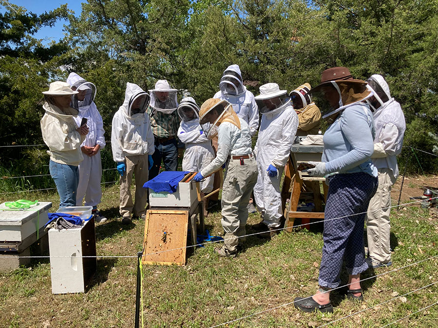 2025-5-10-Group-Photo-Claire-Opening-hive